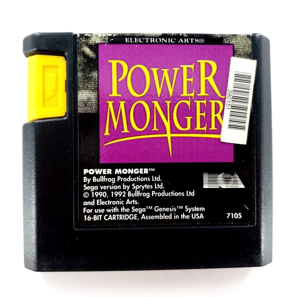 Power Monger (Sega Genesis) Authentic Cartridge Only Tested & Works
